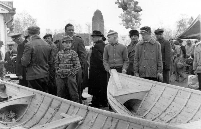 Joensuun torikauppa vuonna 1960